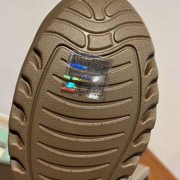 Skechers Women’s Stylin Mint Green Wedge Sandals size 8.5 Wide. - Picture 4 of 8